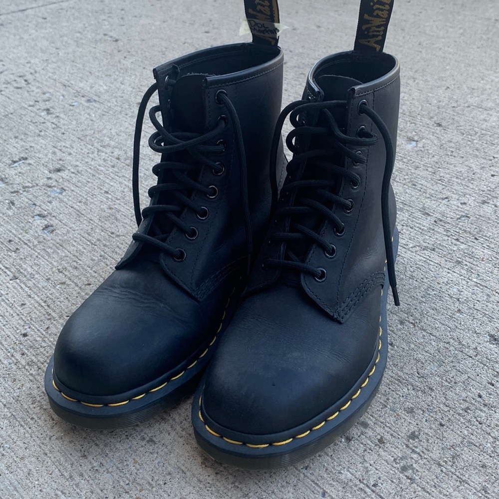 Black Dr. Marten boots